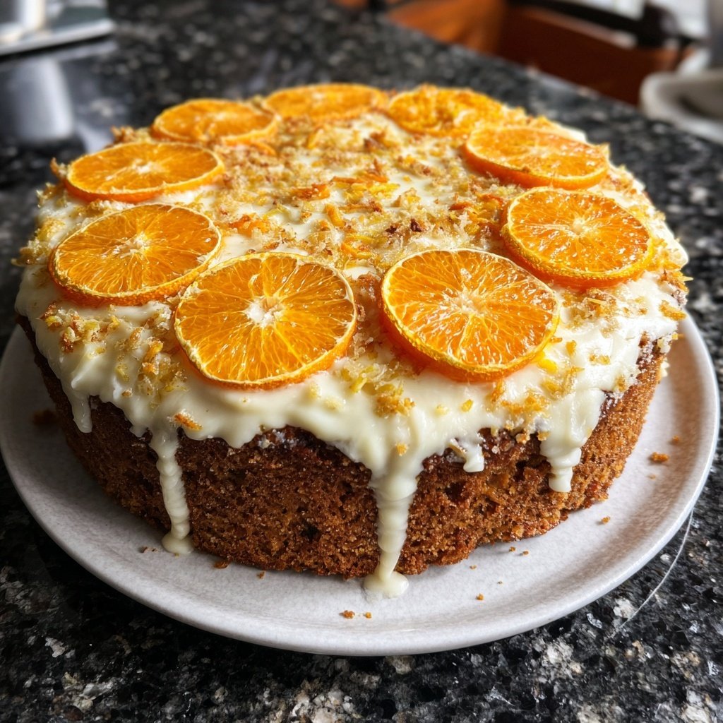 Karottenkuchen Mit Mandarinen