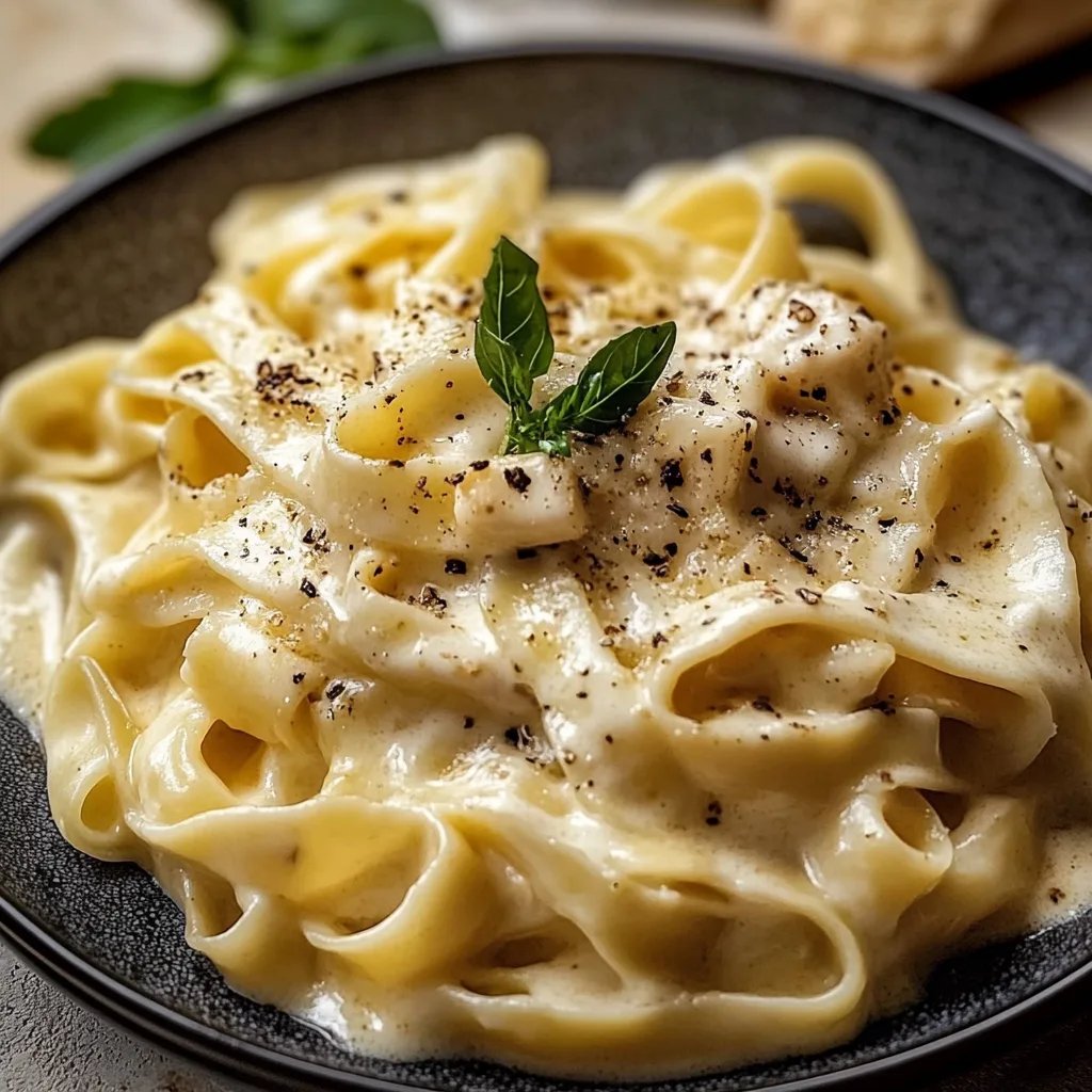 Cremige Nudeln in Käse-Sahne-Soße