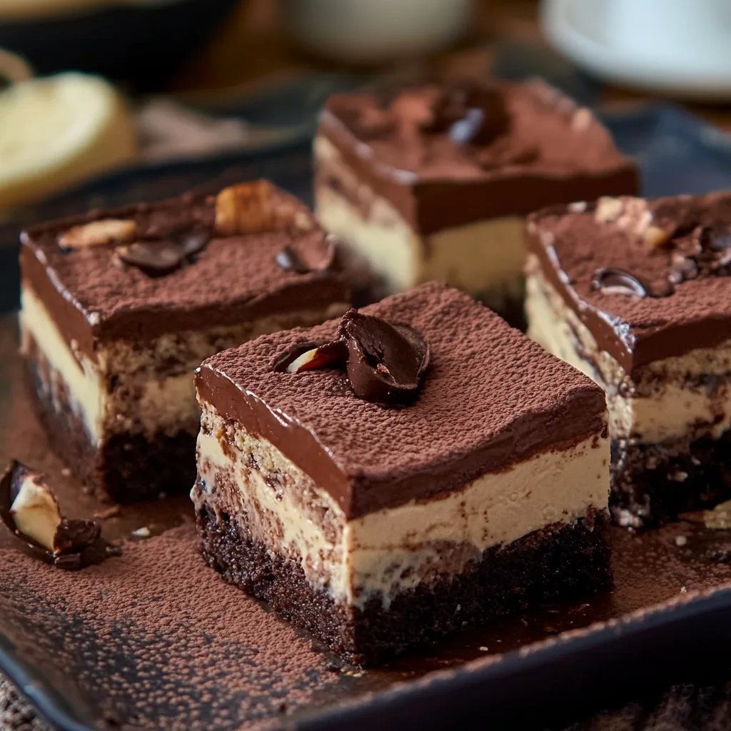 Einfache Tiramisu-Brownies