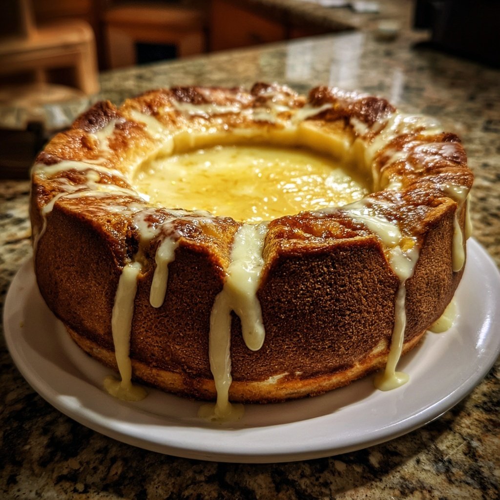 Zitronenkuchen mit Frischkäsefüllung