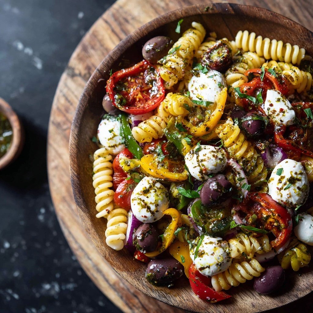 Italienischer Nudelsalat mit Antipasti