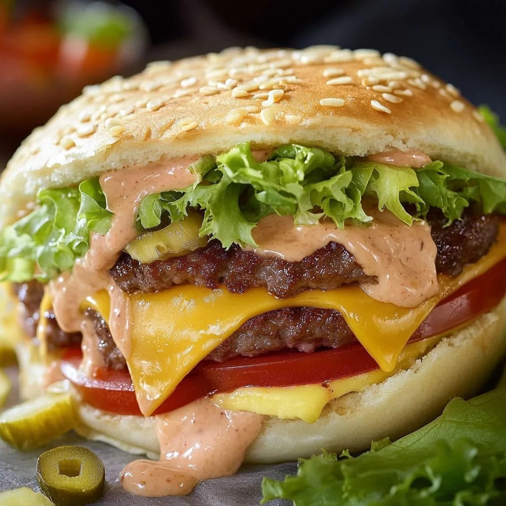 Big Mac Rolle mit viel Soße