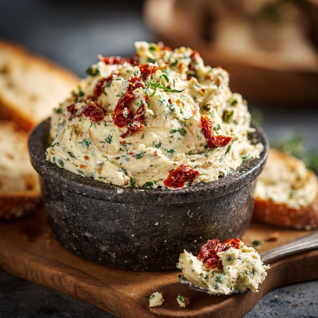 Kräuterbutter Mit Getrockneten Tomaten