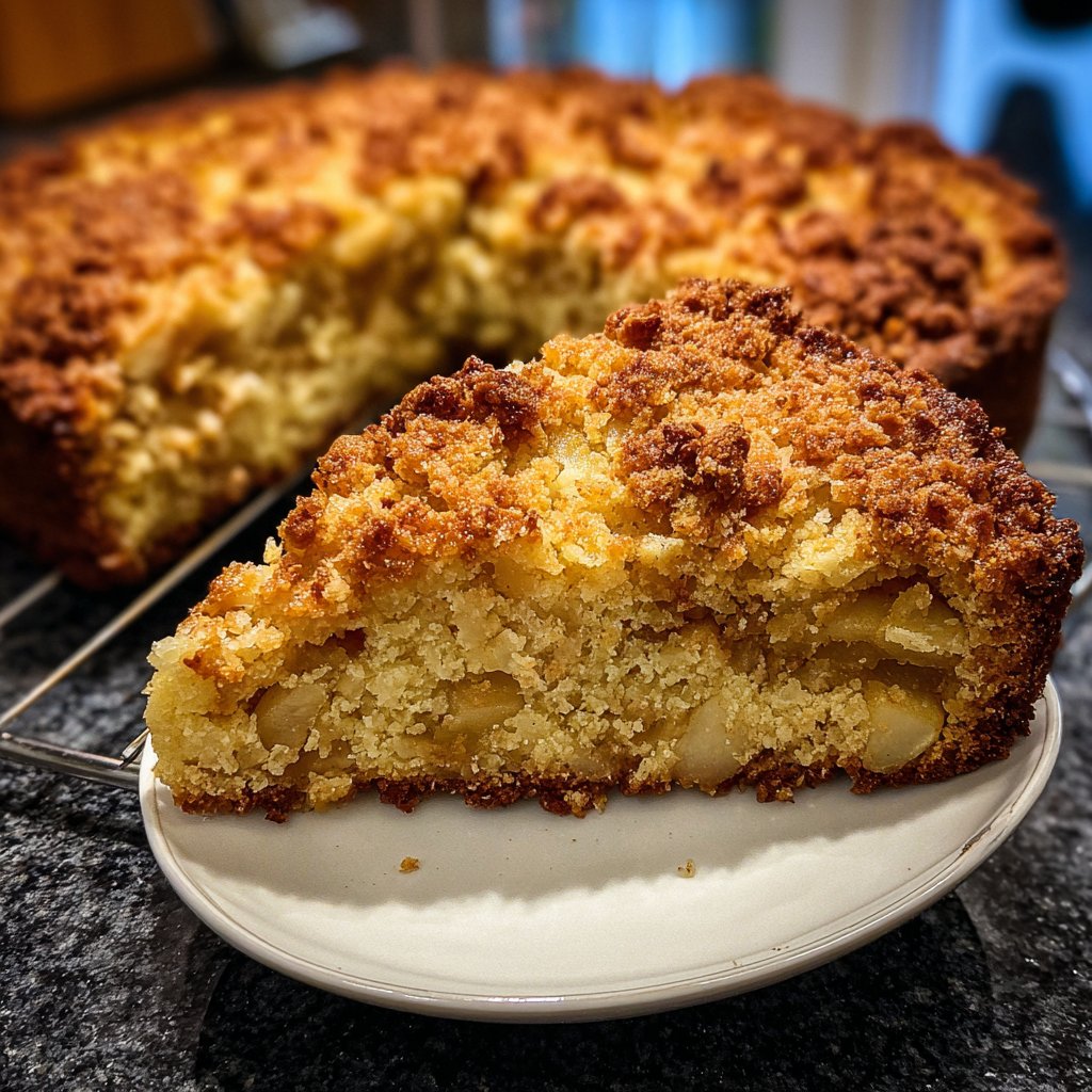 Blechkuchen mit Apfel und Streuseln