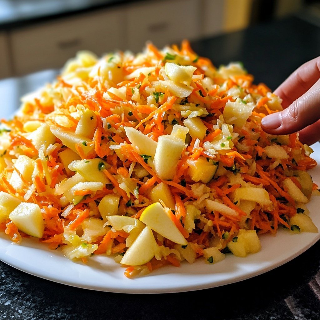 Chinakohl-Salat mit Möhre und Apfel