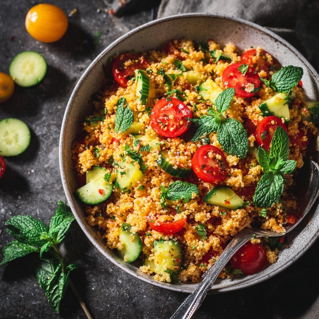 Bulgur Salat Zum Grillen Mit Minze