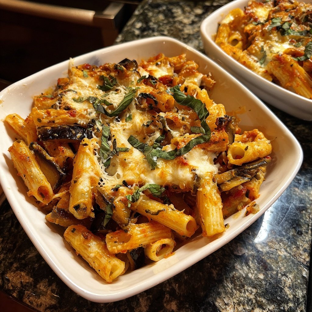 Internationale Küche Italienische Pasta alla Norma