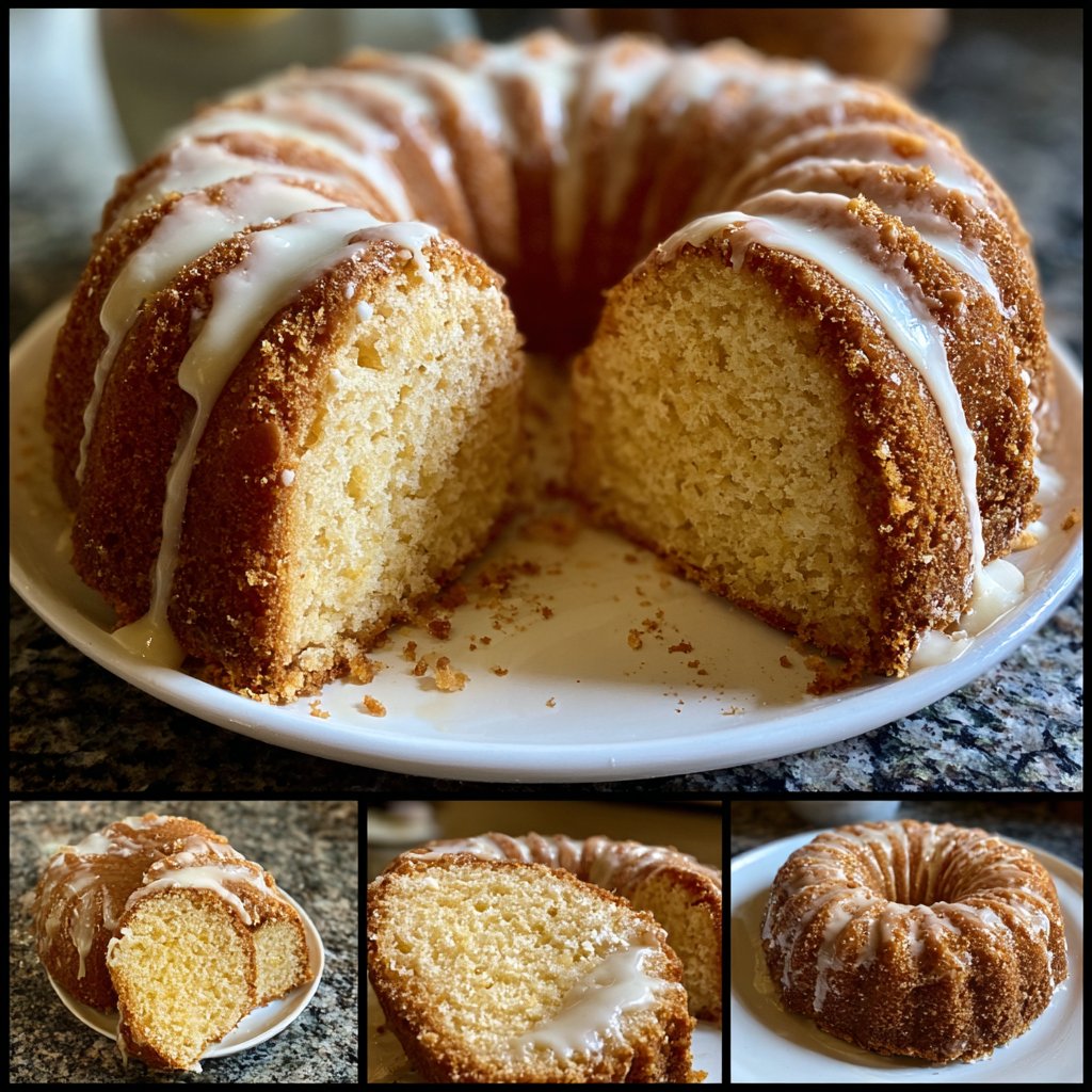 Zitronenkuchen mit Vanillezucker