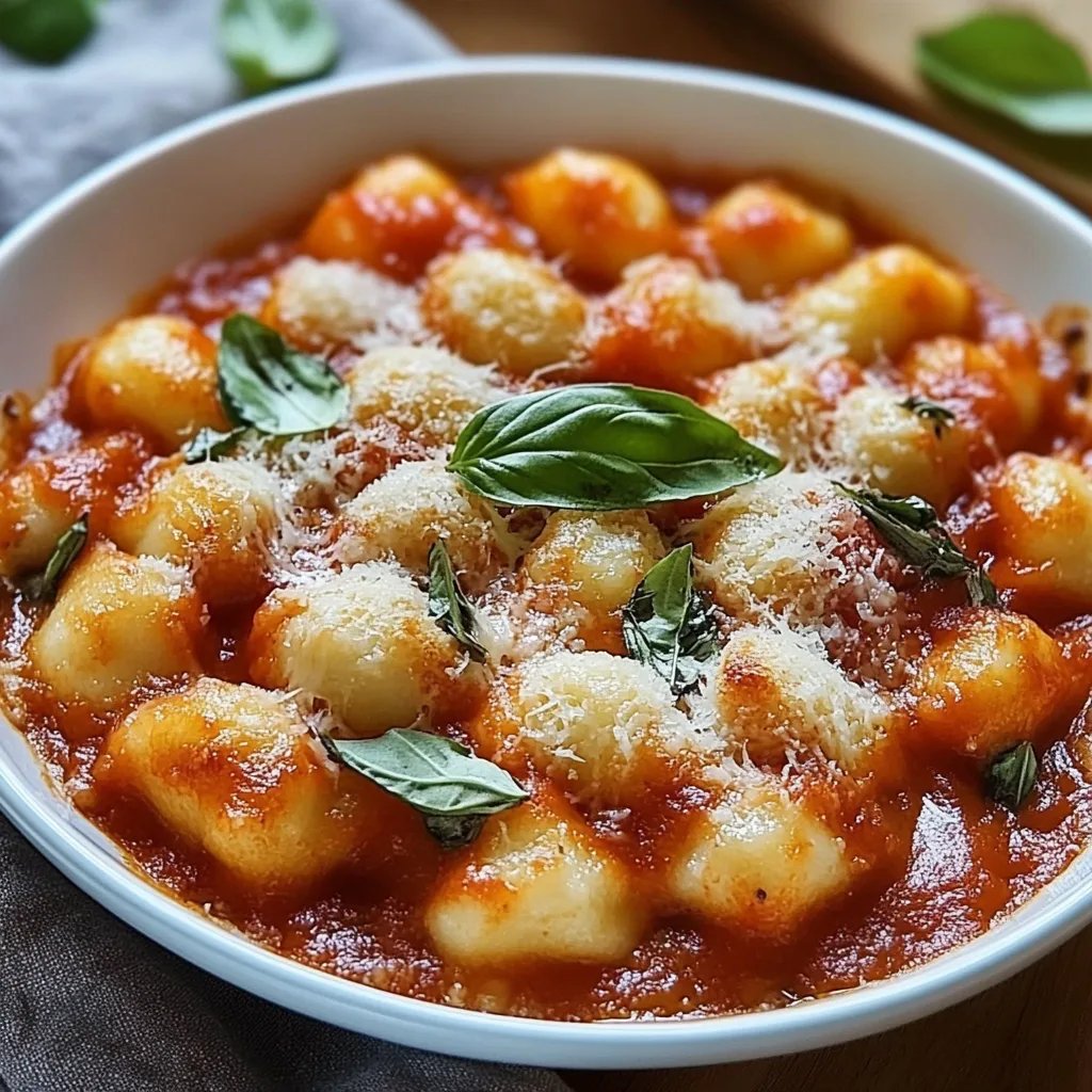 Gnocchi Auflauf Tomate Mozzarella