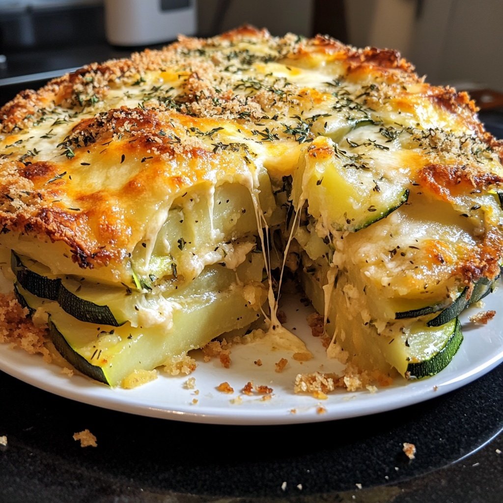 Kartoffelauflauf mit Zucchini