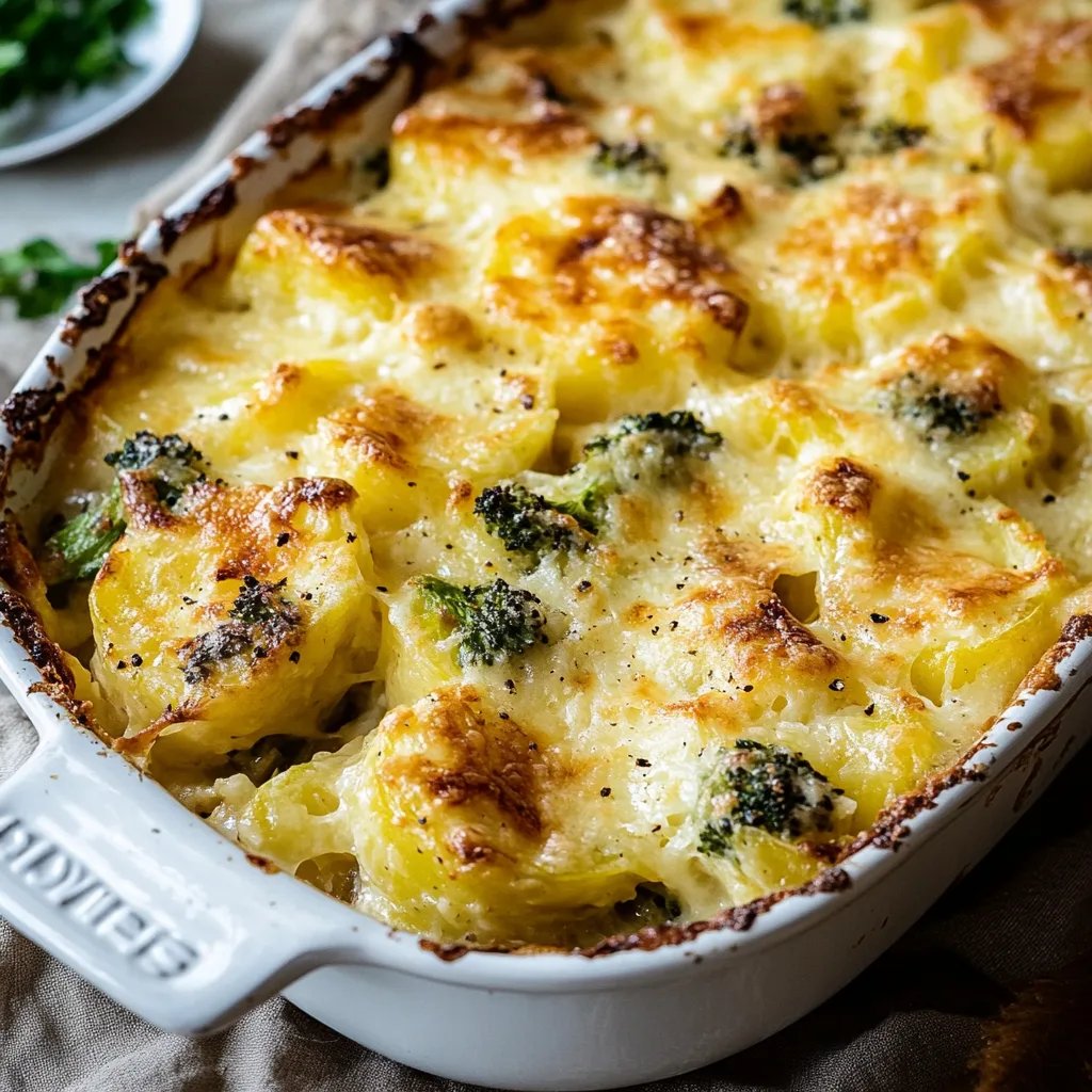 Kartoffelgratin mit Brokkoli