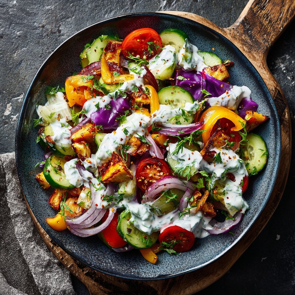 Grill Beilagen Salat Mit Joghurt Dressing