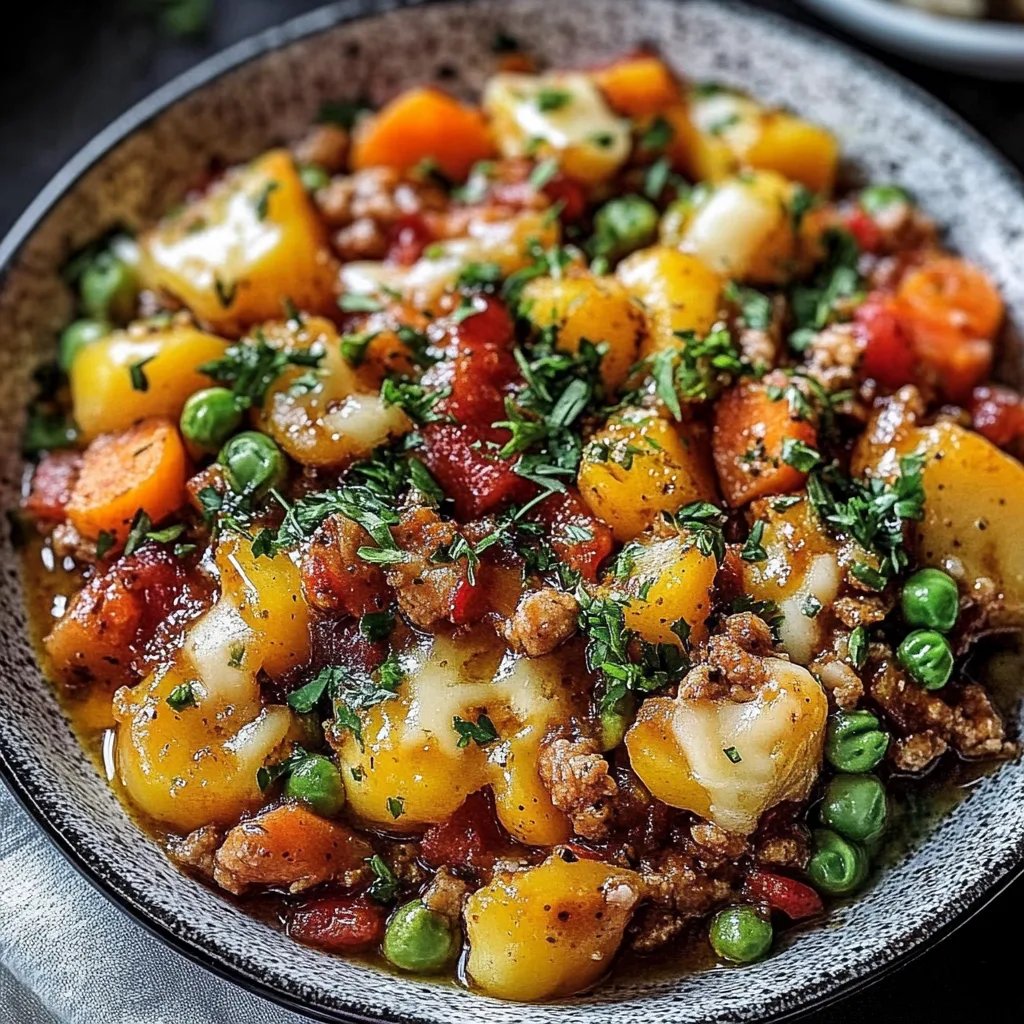 Bunter Gemüse-Hack-Auflauf