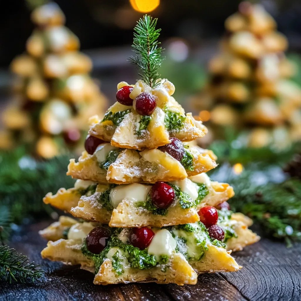Frischkäse-Weihnachtsbaum